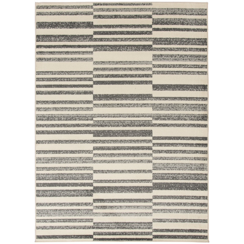 Poultney Abstract Indoor / Outdoor Rug, Rectangle 6'7" x 9'2"