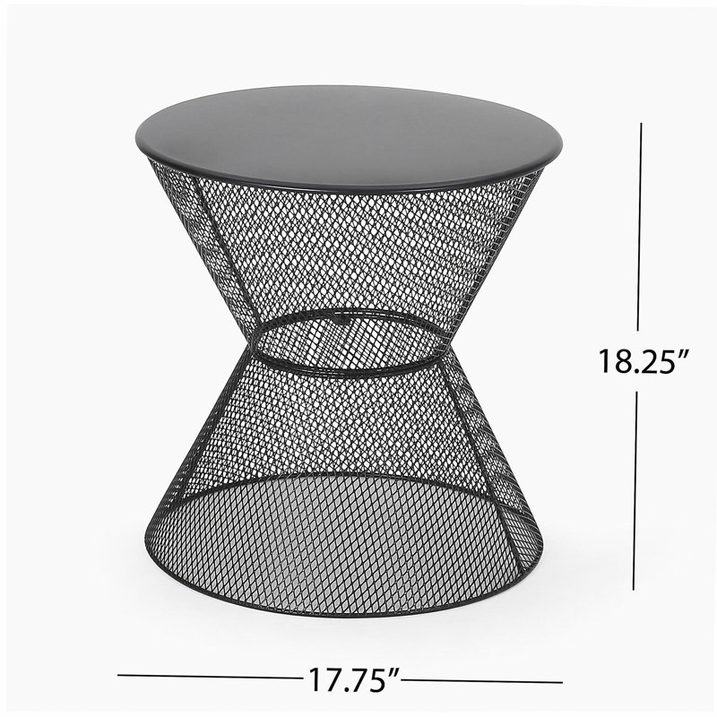 Table d'appoint NEVada, Noir mat
