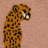 Cotton Knit Throw With Cheetahs