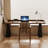 Tan+Black Rectangular Solid Wood+Iron desks-107978706