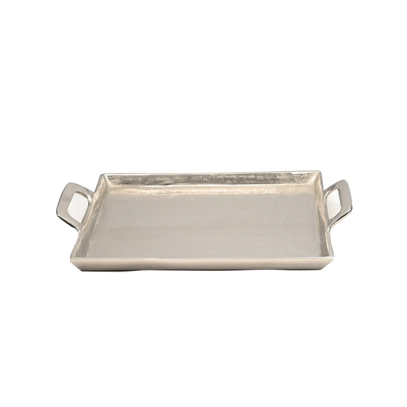 Plateau de service Luciana, H 0,5 po x l 14 po x P 10 po, Gris
