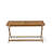 7 Piece Bistro Table Set Outdoor- Great for The Beach, Camping, Picnics - Wonderful Wood Folding Table with 6 Arms Less Modern Dining Chairs- Natural Oil Finish-1705833868-1705833869