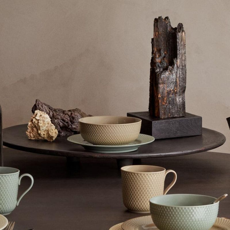Rhombe Earth Porcelain Rice Bowl