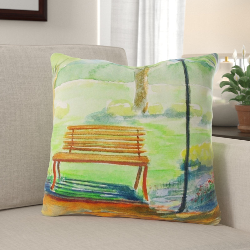 Housse et insert de coussin carré Eaker Park, Microsuède, Intérieur