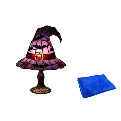 Hat Table Lamp With  Vintage  Style Night Light Gothic Halloween Decor Lamp For Bedroom Desk Party Home