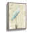 Cadre flottant gris et blanc