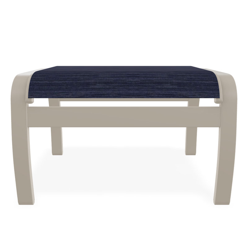 Repose-pieds d'extérieur avec coussin Askar, Désert texturé, Indigo Collect