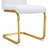 Modern Rectangular Glass Dining Set with Geometric Frame and Cantilever Chairs-31726613-31726607-22661659