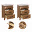 Ensemble de meuble-lavabo 48 po avec lavabo en céramique (séparé), armoire de rangement autoportante avec tiroirs