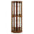 6 Shelf Corner Curio Display Cabinet With Lights, Mirrors And Adjustable Shelves(E26 Light Bulb Not Included)-976080378