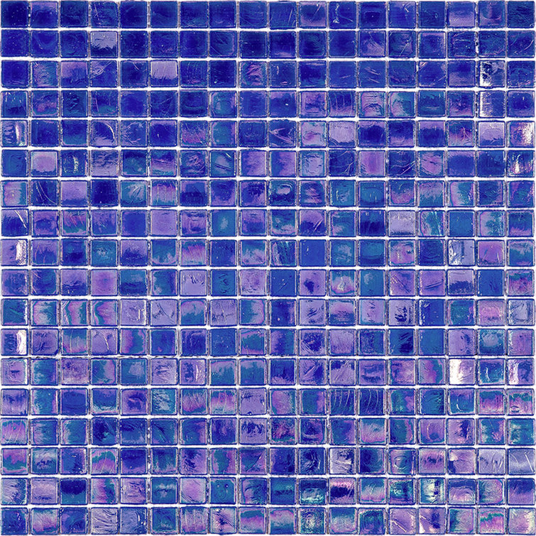 Skosh 0.6" x 0.6" Glass Grid Mosaic Wall & Floor Tile