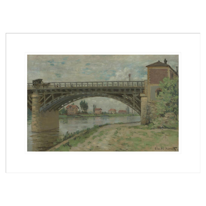 Le pont de la route vu du port par Claude Monet, impression giclée encadrée, H 15,96 po x l 21,75 po