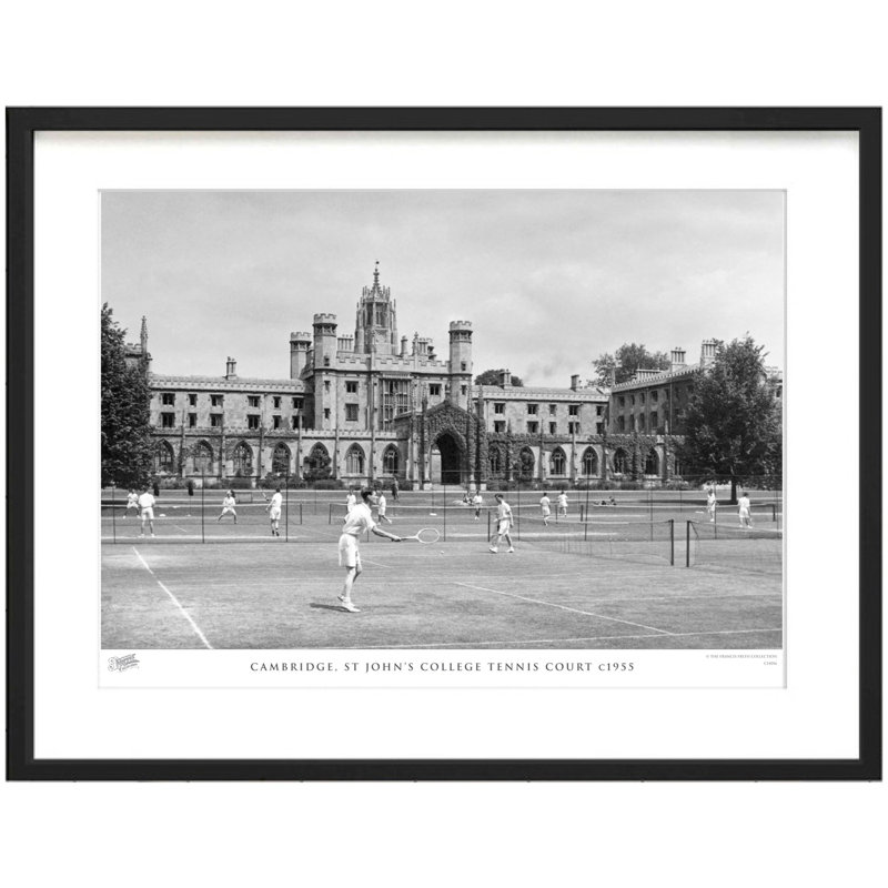 Cambridge, St John's College Tennis Court C1955 by Francis Frith - Single Picture Frame Print, 28cm H x 36cm W x 2.3cm D