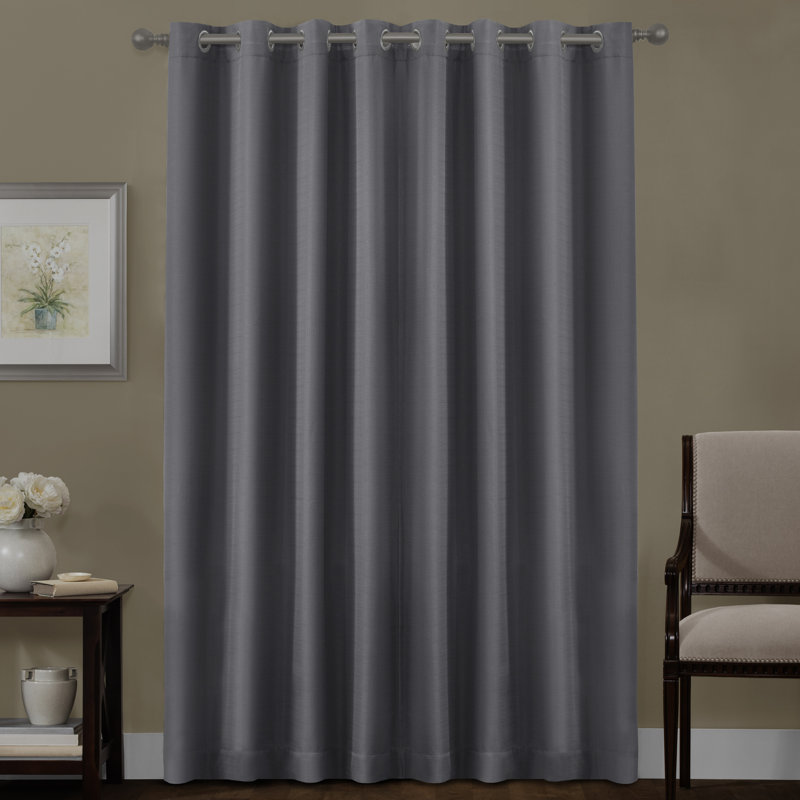 Gupton Blackout Curtain Single Panel, Gray