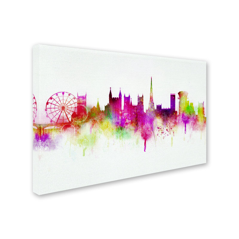 « cityscape 2 », reproduction d’impression sur toile tendue, H 12 po x l 19 po