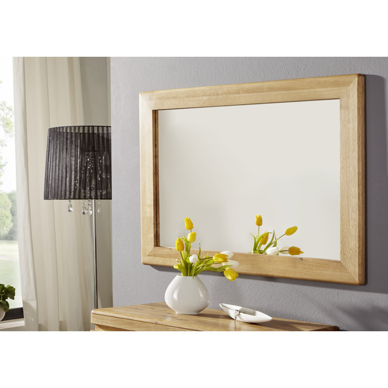 Artemisia Wood Flat Wall Mirror