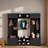Hall Tree With Bench And Storage Cabinets, Entryway Organizer With Hooks, Seating, And Anti-Tip Kit, Durable Mdf Construction-2009453777
