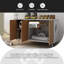 Table d'appoint pour chat avec 3 portes et salle de rangement pour chat-1090225215