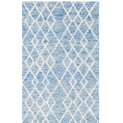 Gina Hand Tufted Indian Wool And Cotton With Latex Geometric Rug