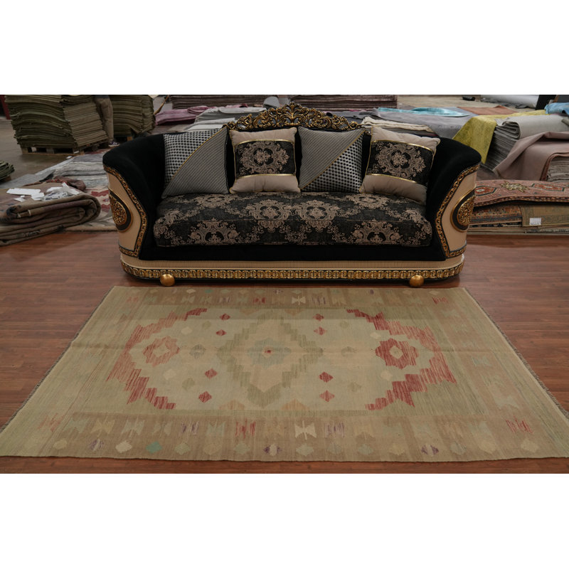 Tapis à tons de terre élégants Kilim