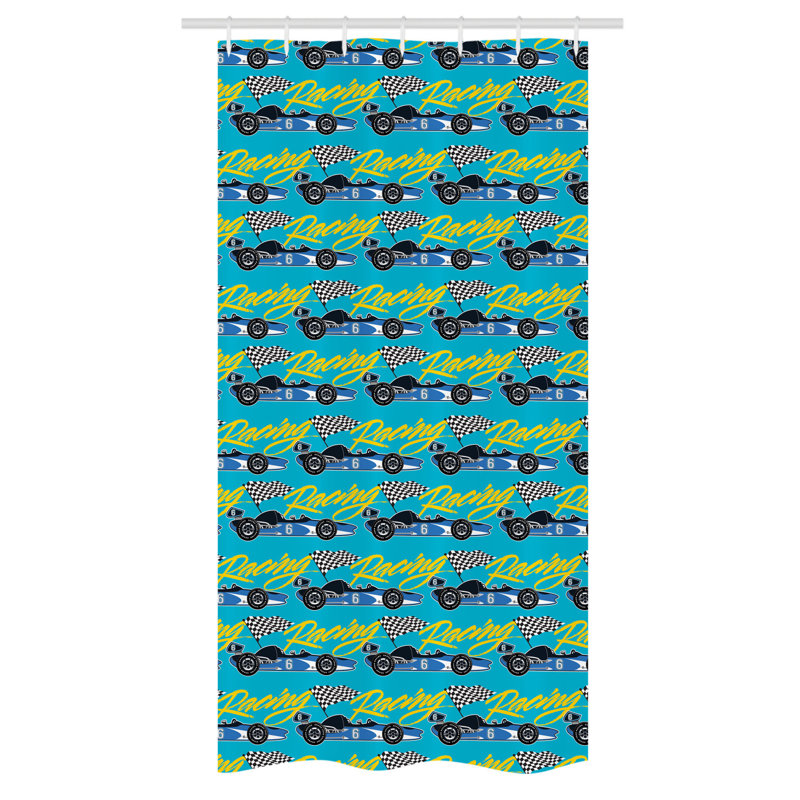 Eiffe Shower Curtain with Hooks Included, 72" H x 36" W