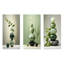 Green Zen Spiritual Stone I - Ensemble de 3 décorations murales en métal Spiritual Stone-702451387