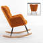 Chaise berçante rembourrée Modern Minimalist-1331658006