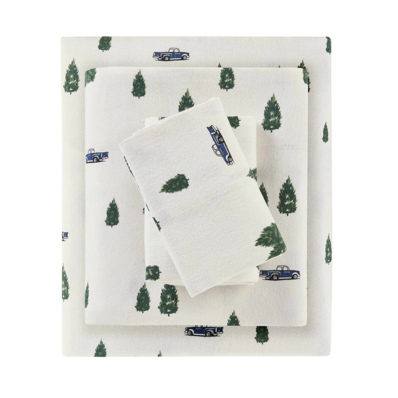 Très grand drap 4 pièces, 100% flanelle de coton, simple / double pour matelas de 12 po, grand / très grand / 14 po de profondeur de matelas