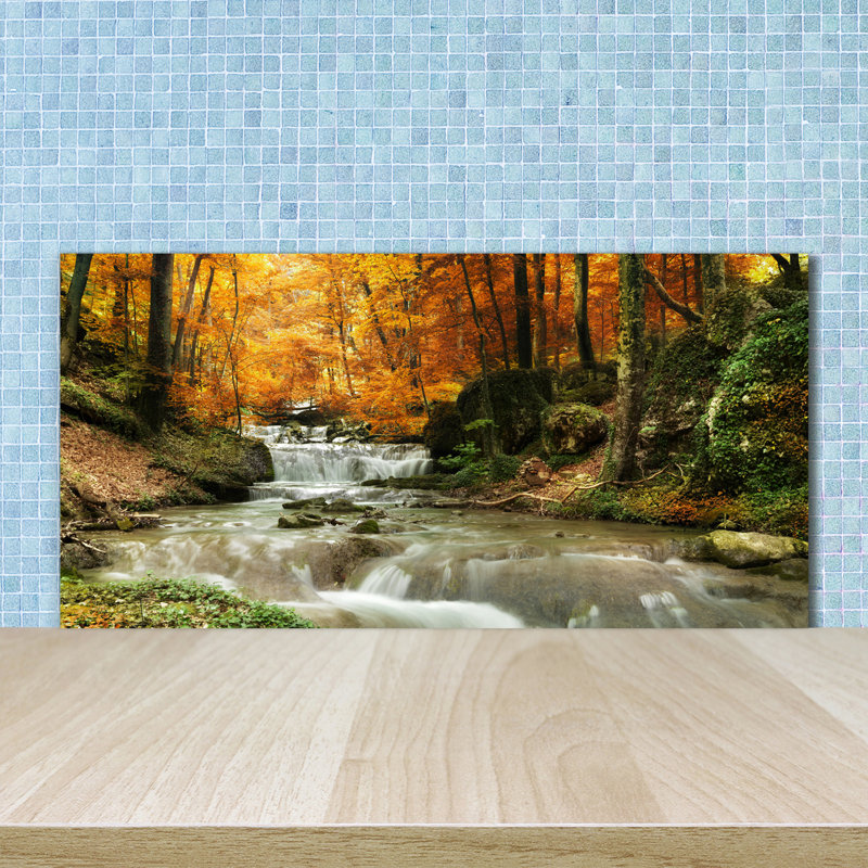 50cm W x 100cm L Glass Peel and Stick Panel