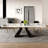 9 - Piece Dining Table Set With 94.5'' Extendable Sintered Stone Dining Table And 8 Fabric Chairs-1754943426