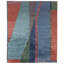 Avalon Silk Abstract Area Rug in Blue/Green/Red-1642724948
