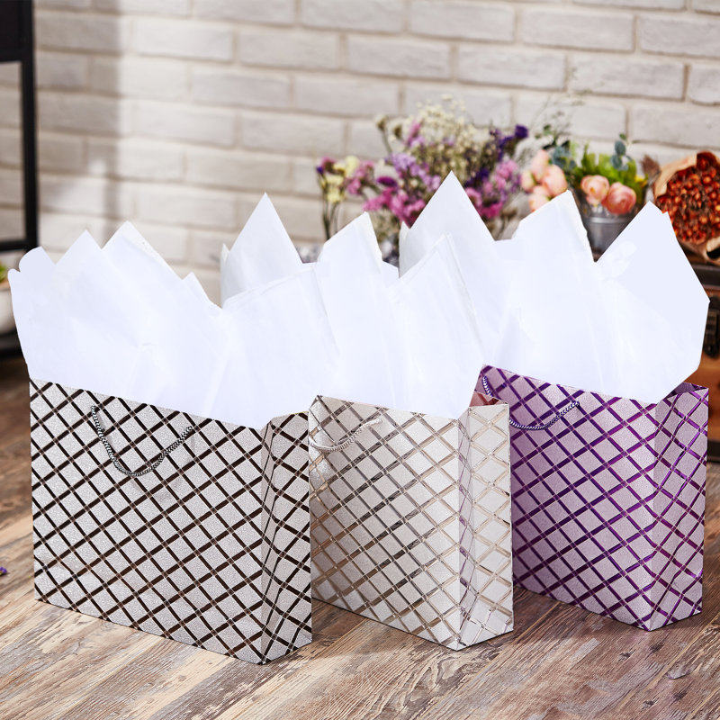 3 sacs-cadeaux jetables en papier 3 pièces