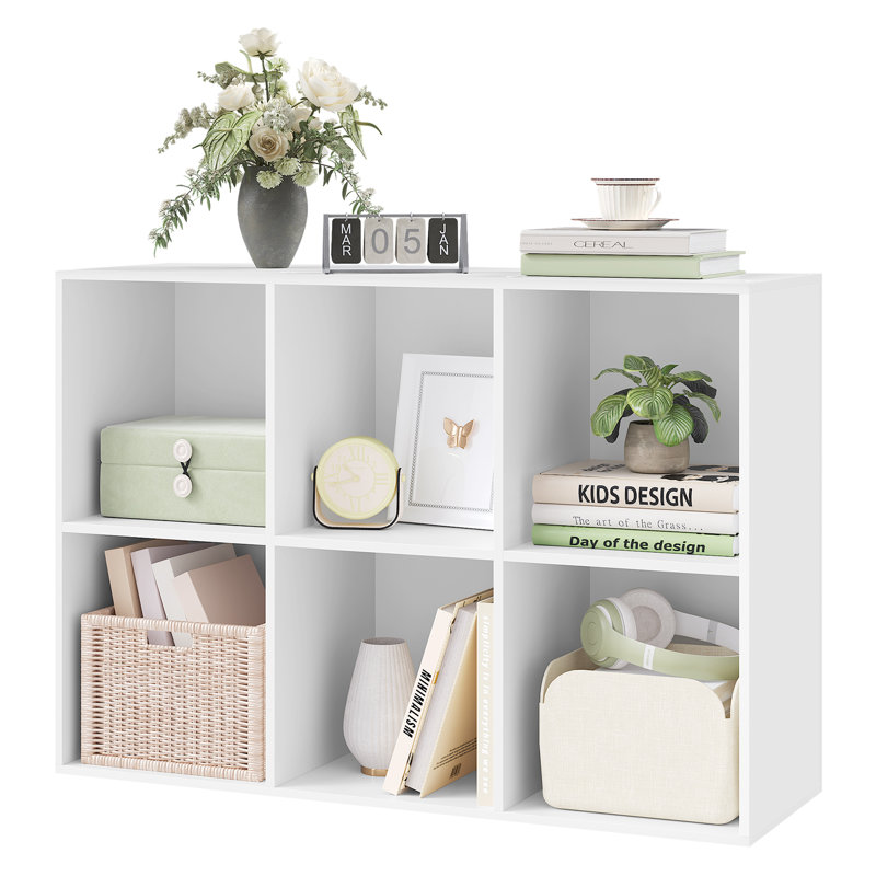 Hassi Engineered Wood Cube Bookcase, White