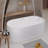 59"Linear Acrylicfreestanding Bathtub Stand Alone Soaker Tub, Glossy White Acrylic, Pop-Up Chrome Drain