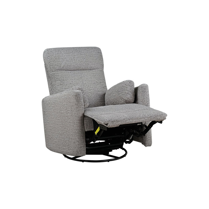 Fauteuil inclinable et pivotant, chenille taupe, Taupe Taupe Fabric