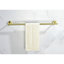 Porte-serviettes de salle de bain 9 pièces en acier inoxydable - or brossé, matériau anticorrosion, pour une garantie de fiabilité accrue