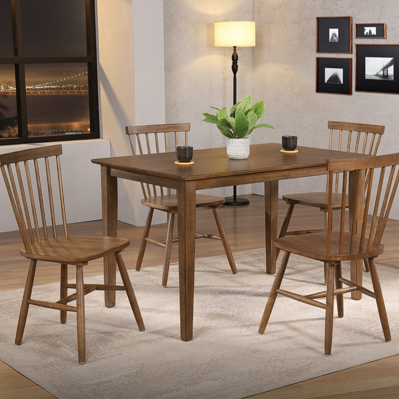 Ensemble de table et 4 chaises de salle à manger Smartbuy