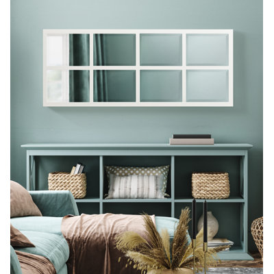 Lamel Panel Window Wall Mirror