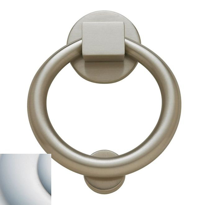 Ring Door Knocker, Satin Chrome