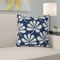 allen + roth Floral Dusty Blue Square Throw Pillow in the Outdoor  Decorative Pillows department at