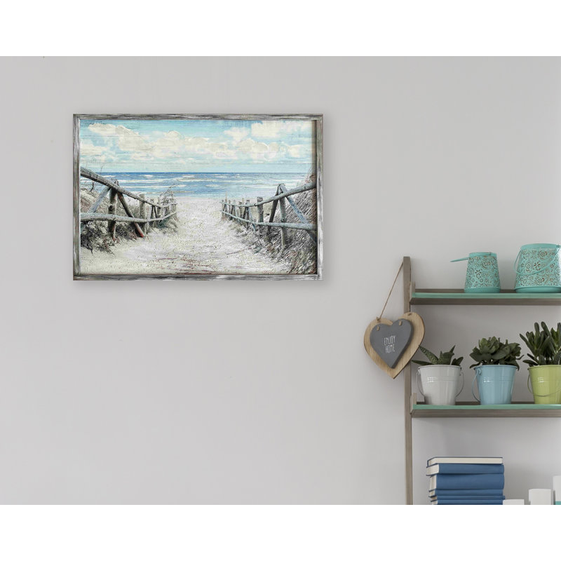 «The Beachside Fence Path», reproduction sur toile, H 16 po x l 24 po x P 1,5 po