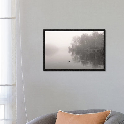 River In Mist by Lena Weisbek - Floater Frame Print on Canvas