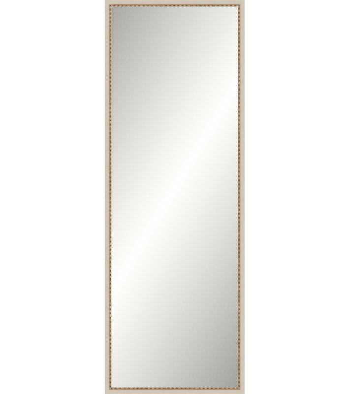 Off-White Old World Mirror, Slim Leaner