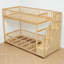 Lit superposé simple au-dessus de simple avec escalier de rangement-1795098843-1779564462