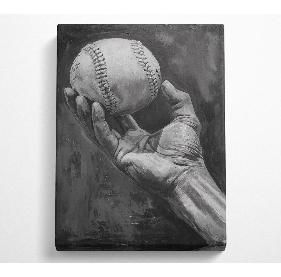 Baseball-Hände - Kunstdrucke auf Leinwand ohne Rahmen