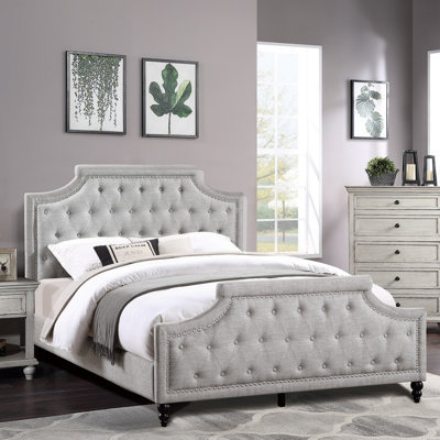 Mobilier de chambre à coucher tête de lit capitonné en polyfibre American Traditional