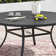 60" Patio Dining Set with Metal Round Dining Table and 8 Metal Armrest Chairs