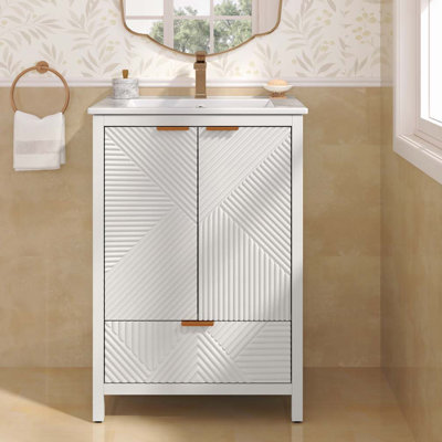 Meuble-lavabo de salle de bain avec lavabo