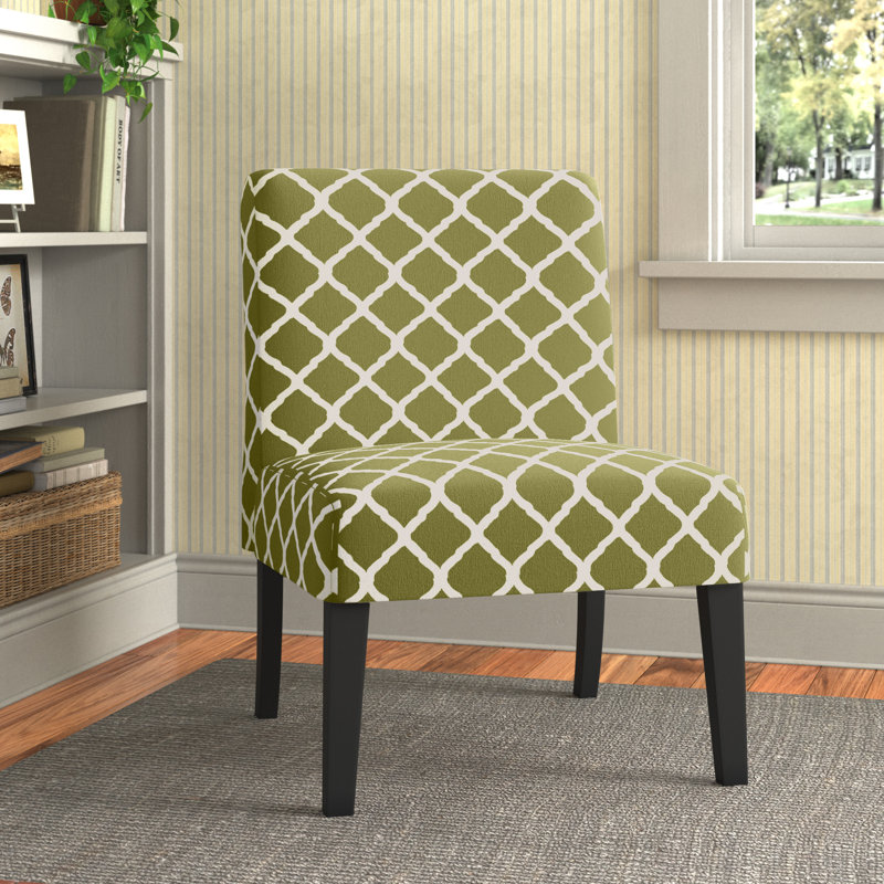 Fauteuil de chambre Lisette, Treillis vert