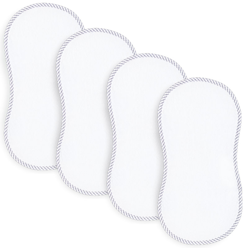  Comfy Cubs Bamboo Burp Cloths, White